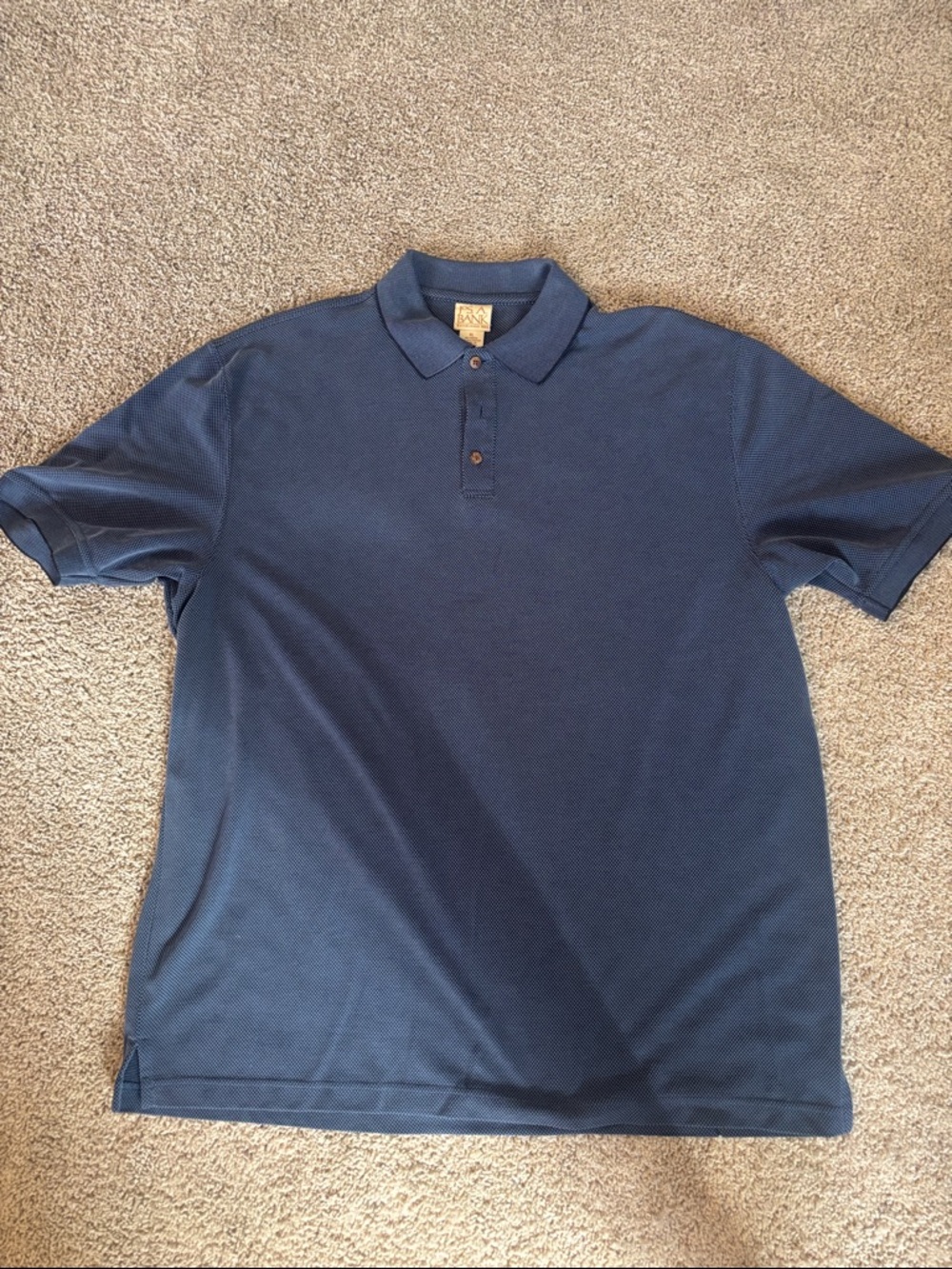Jos. A. Bank Men's Navy Pique Polo